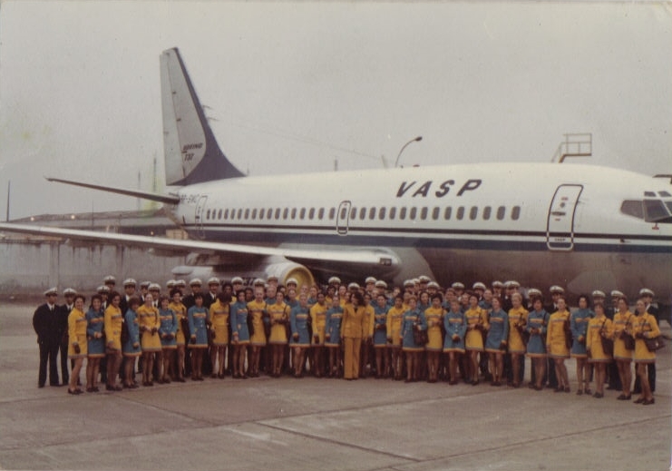 Turma de formandos de comissário e pilotos da VASP
