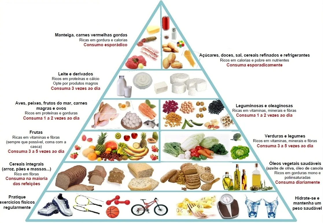 nova pirâmide nutricional harvard