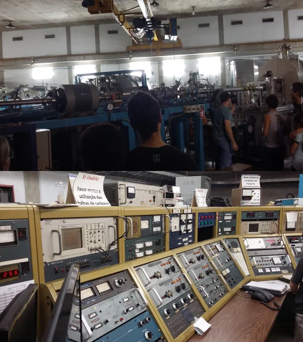Detectores e sala de controle