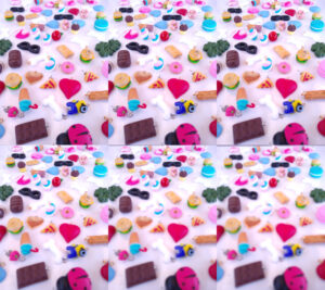 Mudança digital de profundidade de campo. Fotos: ViniRoger com pingentes da Criando com Clay