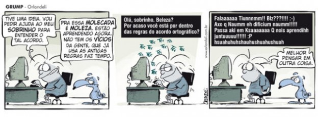 acordo ortografico quadrinhos
