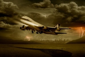 airplane thunderstorm