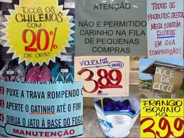 Palavras escritas corretamente mas em contexto errado