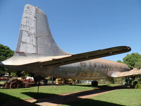 Avião DC-6 do Museu Eduardo Matarazzo. Foto: ViniRoger