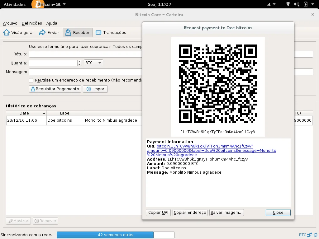 Guia prático – Bitcoin Core Wallet – Monolito Nimbus
