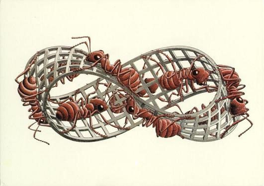fita de moebius Escher