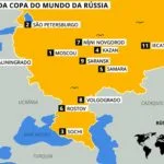 mapa das sedes