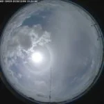 Imagem obtida com câmera all sky. Fonte: LABREN/INPE