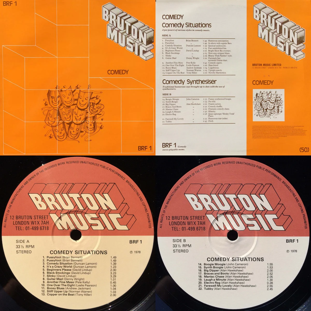 Imagens do LP Bruton Music - Comedy