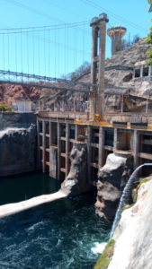 Usina e ponte da novela