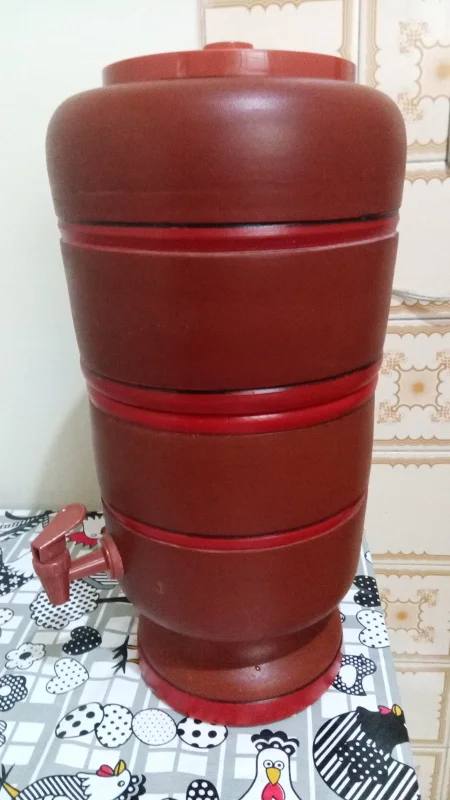 Filtro de barro de 4 litros. Foto: ViniRoger
