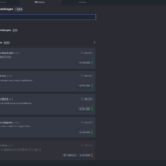 Atom com abas de scripts, configurações e painel do Git aberto