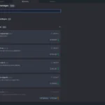 Atom com abas de scripts, configurações e painel do Git aberto