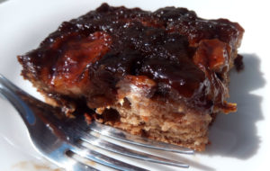 Bolo de banana caramelada da receita. Foto: ViniRoger