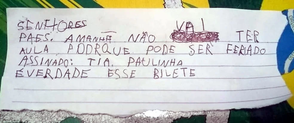 "É verdade esse bilete" - meme de 2018