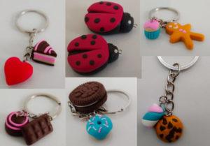 Pingentes em cerâmica plástica. Foto: Bijoux Beautiful Girls