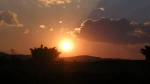 Pôr do sol. Foto: ViniRoger