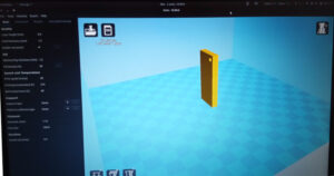 Tela do Cura com as configurações e modelo aberto. Foto: ViniRoger