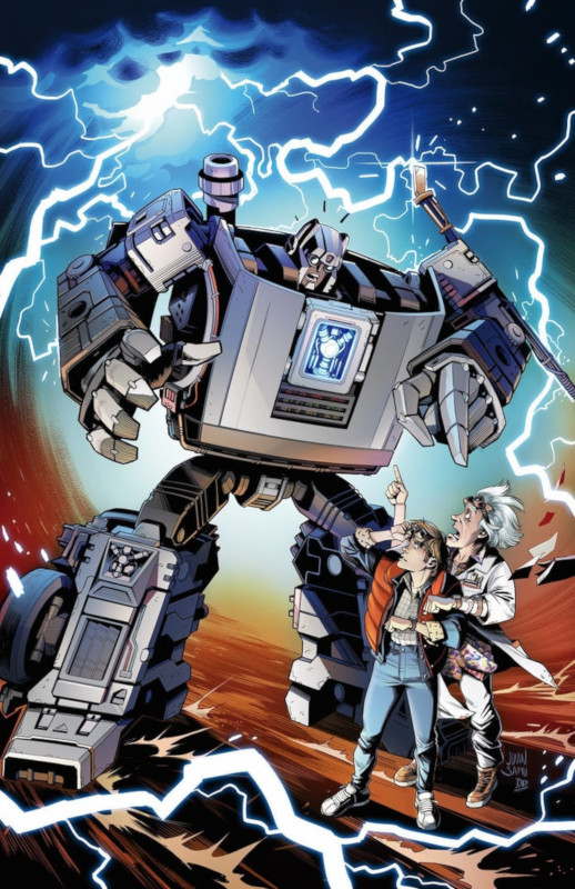 Transformers/Back to the Future #1. Fonte: IDW Publishing
