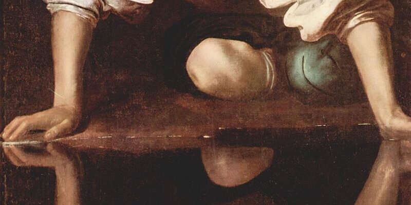 Narciso, de Caravaggio (1571-1610). Fonte: Wikipedia