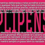 Definição do termo "duplipensar", do livro "1984" de George Orwell
