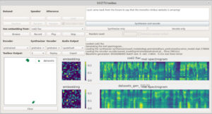 Toolbox do SV2TTS para clonagem de voz usando amostras de 5 segundos (espectrograma abaixo é do áudio gerado)