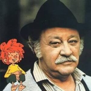 Pumuckl e Mestre Eder (Gustl Bayrhammer). Fonte: Wikipedia