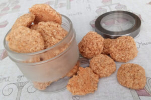 Biscoitos de amêndoa (com amendoim) feitos com duas receitas desse post. Foto: ViniRoger