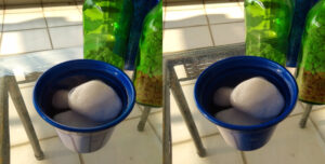 Fotos sem (esquerda) e com filtro polarizador - Motorola g7 f/1,8 (1,69EV) 1/502s ISO400 4,0mm. Fotos: ViniRoger