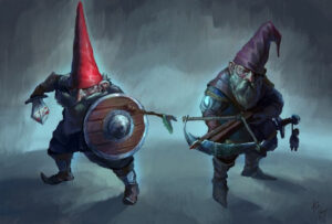 Ilustração de gnomos em D&D. Fonte: Pedro Krüger Garcia