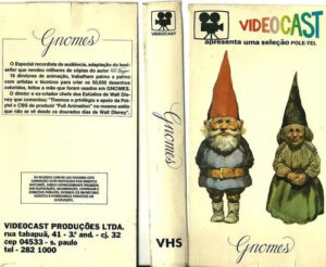 Capa do VHS dublado do filme Gnomos. Fonte: Mercado livre