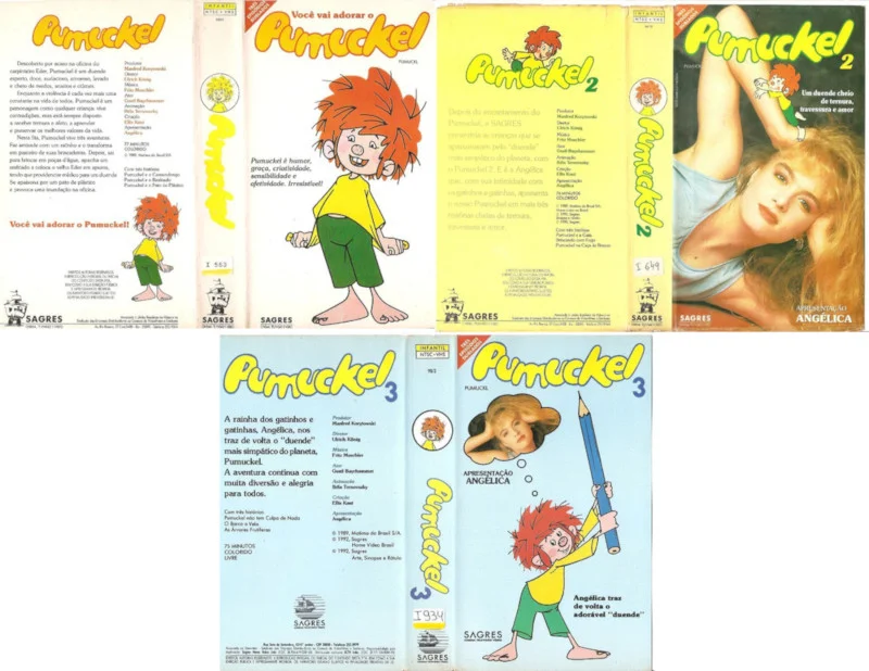 Capas dos VHS dublados no Brasil. Fonte: Compra Compras