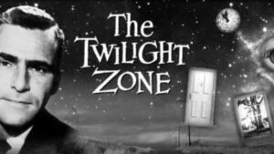 Arte com Rod Serling e abertura de "Além da Imaginação" (1959)