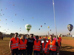 Parte da equipe de Meteorologia: Marcos, Brad, Daniel Faria, Edson Yatabe, Villela e Franco. Foto: Marcos Lourenço