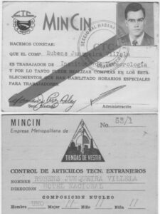 Documento como trabalhador cubano (1966)