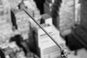 Para-raios no Empire State Building. Fonte: ShotsAtRandom, Lightning Rod