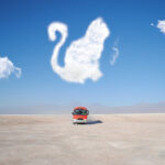 Nuvem em formato de gato criada no editor de imagens