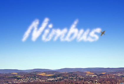 Nuvem em formato de texto