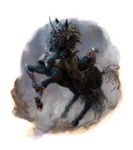 Unicórnio negro. Fonte: The Forgotten Realms Wiki