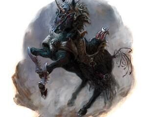 Unicórnio negro. Fonte: The Forgotten Realms Wiki