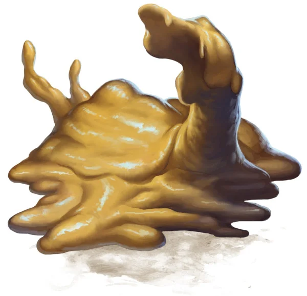 Geleia ocre. Fonte: The Forgotten Realms Wiki