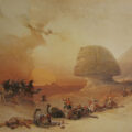 "O Simum sobre o Deserto", pintura de David Roberts (1838). Fonte: Wikipedia