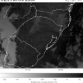 Imagem do canal 13 (GOES 16) sobre parte da América do Sul - ocorrência de nevoeiro sobre região centro-oeste e noroeste do Rio Grande do Sul.