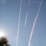 Cirrus homogenitus. Foto: Evandro Batista Rodrigues Pereira