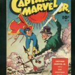 Capa da HQ Captain Marvel Jr. #24, que contém a história Captain Marvel Jr. vs The Weather Man. Fonte: dtacollectibles