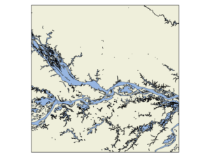 Shapefile recortado e plotado seguindo os procedimentos do post