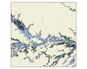 Shapefile recortado e plotado seguindo os procedimentos do post