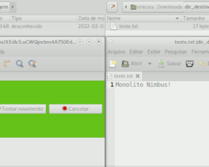 Teste de criptografia criado no post.