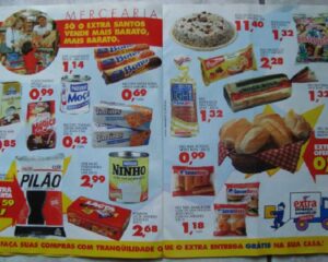 Panfleto de supermercado de novembro de 2000. Fonte: Webtudo