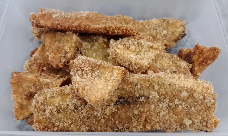Banana-pão empanada. Foto: ViniRoger
